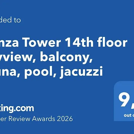 Hanza Tower 14th Floor Cityview, Balcony, Sauna, Pool, Jacuzzi * שצ'צ'ין