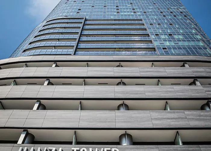 Hanza Tower 14th Floor Cityview, Balcony, Sauna, Pool, Jacuzzi Щецин