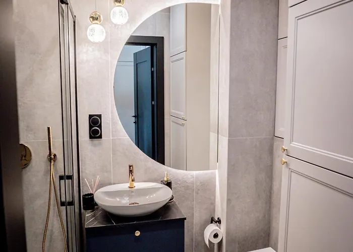 Hanza Tower 14th Floor Cityview, Balcony, Sauna, Pool, Jacuzzi Apartman Szczecin