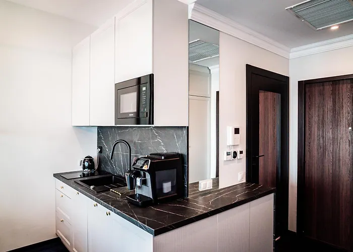 Hanza Tower 14th Floor Cityview, Balcony, Sauna, Pool, Jacuzzi Apartman Szczecin